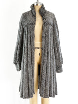 Grey Hand Knit Coat Jacket arcadeshops.com