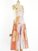 Metallic Brushed Art to Wear Overalls Suit arcadeshops.com