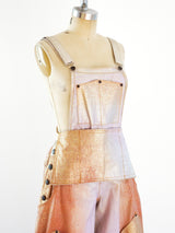 Metallic Brushed Art to Wear Overalls Suit arcadeshops.com