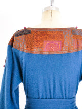 Roberto Cavalli Angora and Suede Sweater Dress Dress arcadeshops.com