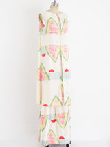 Mary McFadden Floral Silk Skirt Ensemble Suit arcadeshops.com