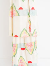 Mary McFadden Floral Silk Skirt Ensemble Suit arcadeshops.com