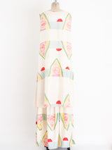 Mary McFadden Floral Silk Skirt Ensemble Suit arcadeshops.com