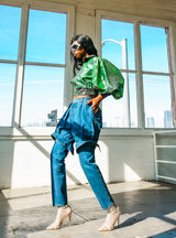 Gucci Dapper Dan Metallic Green Bomber Jacket Jacket arcadeshops.com