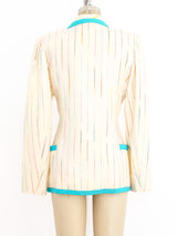 Ungaro Pastel Pinstripe Jacket Jacket arcadeshops.com