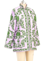 Floral Embroidered Silk Jacket Jacket arcadeshops.com