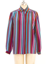 Gucci Striped Blouse Top arcadeshops.com