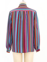 Gucci Striped Blouse Top arcadeshops.com