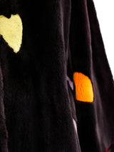 Heart Motif Fur Coat Jacket arcadeshops.com
