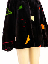 Heart Motif Fur Coat Jacket arcadeshops.com