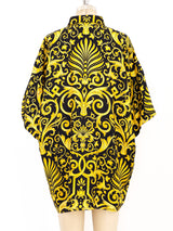Gianni Versace Baroque Print Silk Shirt Top arcadeshops.com