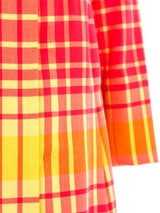 Bill Blass Citrus Plaid Coat Dress Dress arcadeshops.com