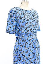1987 Yves Saint Laurent Bow Print Dress Dress arcadeshops.com