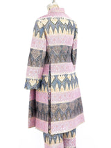 Bill Blass Metallic Pastel Tunic Ensemble Suit arcadeshops.com
