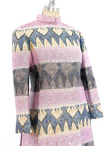 Bill Blass Metallic Pastel Tunic Ensemble Suit arcadeshops.com