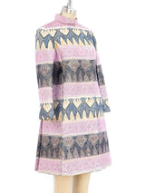 Bill Blass Metallic Pastel Tunic Ensemble Suit arcadeshops.com