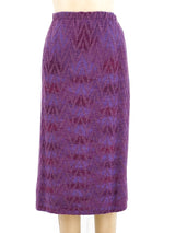 Givenchy Purple Chevron Knit Ensemble Suit arcadeshops.com