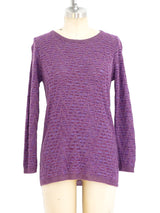 Givenchy Purple Chevron Knit Ensemble Suit arcadeshops.com