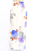 Adolfo Silk Watercolor Floral Ensemble Suit arcadeshops.com