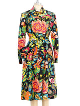Donald Brooks Polished Cotton Floral Ensemble Suit arcadeshops.com