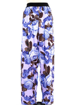 Gianfranco Ferre Rose Printed Silk Pants Bottom arcadeshops.com