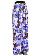 Gianfranco Ferre Rose Printed Silk Pants Bottom arcadeshops.com