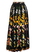 1930's Hand Embroidered Maxi Skirt Bottom arcadeshops.com