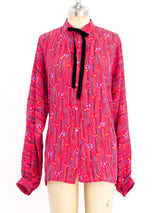 Guy Laroche Printed Silk Ensemble Suit arcadeshops.com