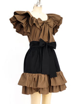 Yves Saint Laurent Ruffled Peasant Ensemble Suit arcadeshops.com