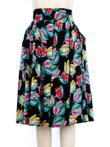 Ungaro Floral Midi Skirt Bottom arcadeshops.com
