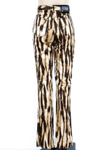 Gianfranco Ferre Abstract Print Satin Jeans Bottom arcadeshops.com