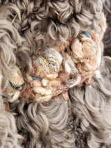 Chevron Hand Knit Fur Jacket Jacket arcadeshops.com