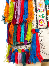 Embroidered Suede Tassel Vest Jacket arcadeshops.com