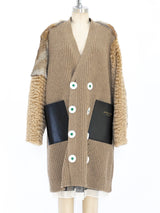 Undercover Fur Trimmed Cardigan Style Coat Jacket arcadeshops.com