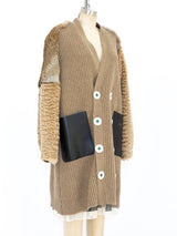 Undercover Fur Trimmed Cardigan Style Coat Jacket arcadeshops.com