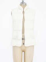 Knit Puffer Vest Jacket arcadeshops.com