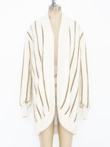 Lurex Striped Angora Sweater Jacket arcadeshops.com