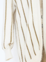 Lurex Striped Angora Sweater Jacket arcadeshops.com