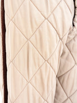 Quilted Beige Liner Pants Bottom arcadeshops.com