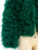 Emerald Marabou Feather Jacket Jacket arcadeshops.com
