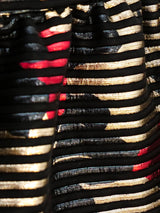 Metallic Floral Tiered Cocktail Dress Dress arcadeshops.com