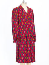 Basketweave Printed Silk Ensemble Suit arcadeshops.com