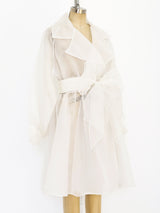 White Organza Coat Dress Jacket arcadeshops.com