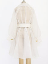 White Organza Coat Dress Jacket arcadeshops.com