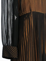 Pleated Illusion Chiffon Jumpsuit Suit arcadeshops.com