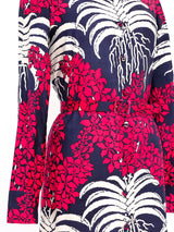 Floral Print Thai Silk Maxi Dress Dress arcadeshops.com