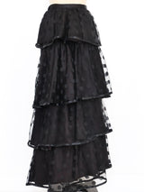 Tiered Polka Dot Tulle Skirt Bottom arcadeshops.com