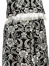 Silver Metallic Floral Ensemble Suit arcadeshops.com