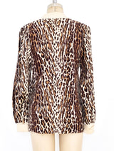 Leopard Print Cardigan Jacket arcadeshops.com