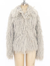 Grey Shag Yarn Jacket Jacket arcadeshops.com